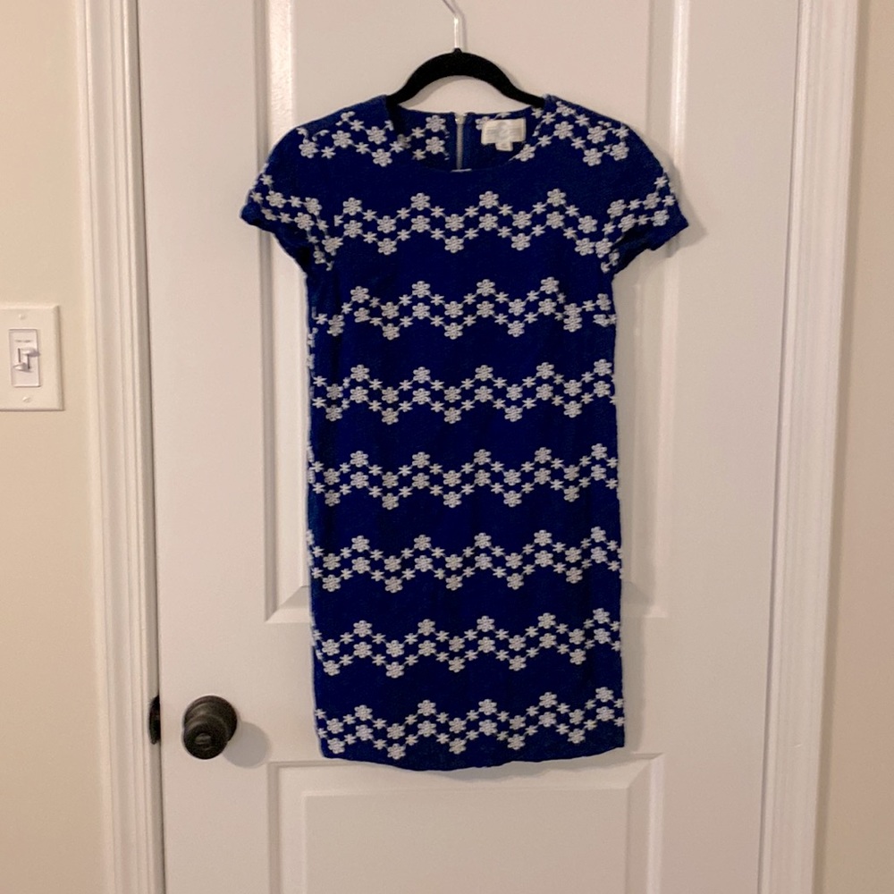 Jun&Ivy, Navy Blue w. floral print mini dress, size xs
